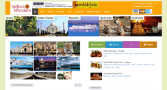 Desktop Screenshot of indianwonders.com